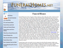 Tablet Screenshot of funeralhomes.net