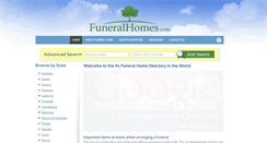 Desktop Screenshot of funeralhomes.com